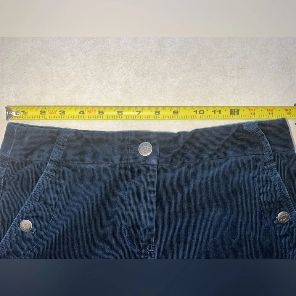 J Crew navy corduroy mini skirt